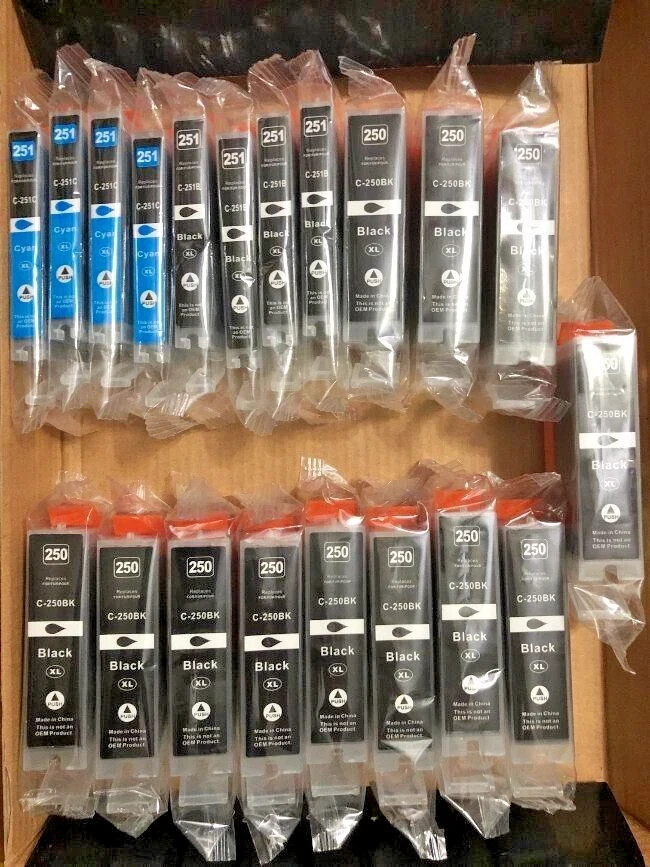 Arthur Imaging Compatible Ink Cartridges 12 Large Black, 4 Small Black, 4 Cyan