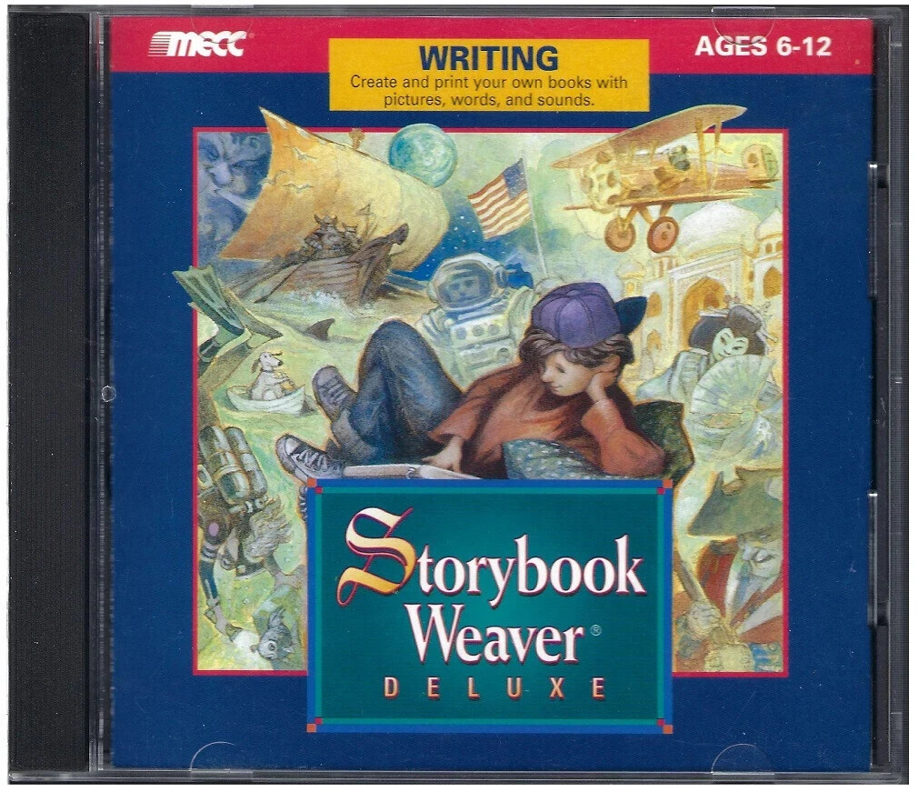 1996 MECC Storybook Weaver Deluxe Writing CD ROM ~ PC or MAC Ages 6 and up cd25