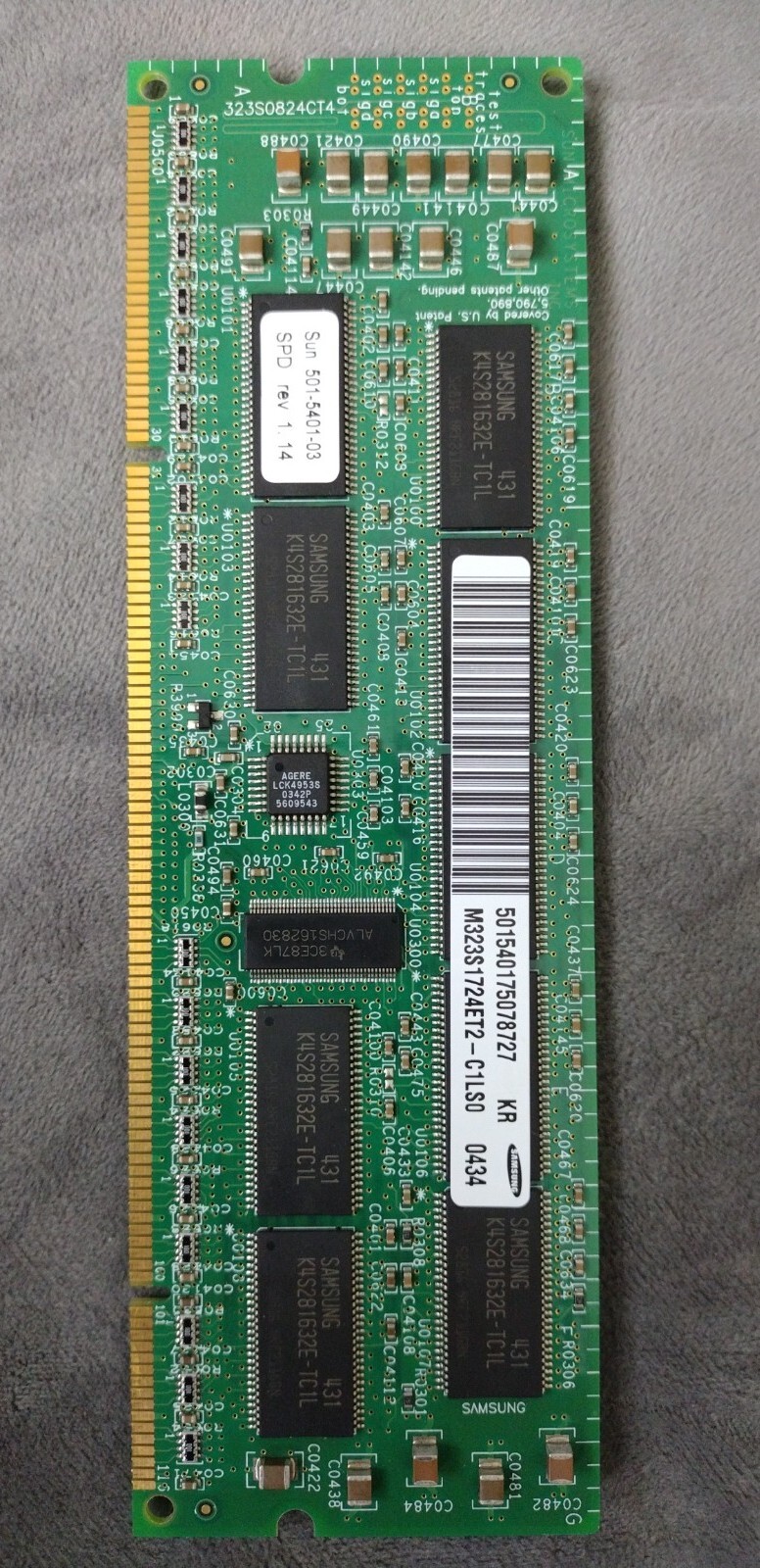 Sun Microsystems 256MB SIMMS Memory RAM 501-5401-03 / M323S1724ET2-C1LS0