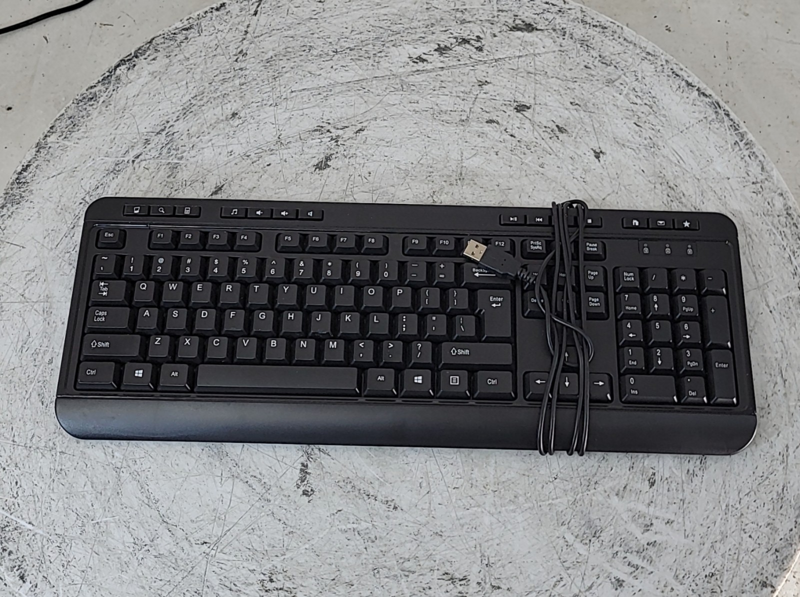 ADESSO AKB-132HB Multimedia Desktop Keyboard USB SEE NOTES
