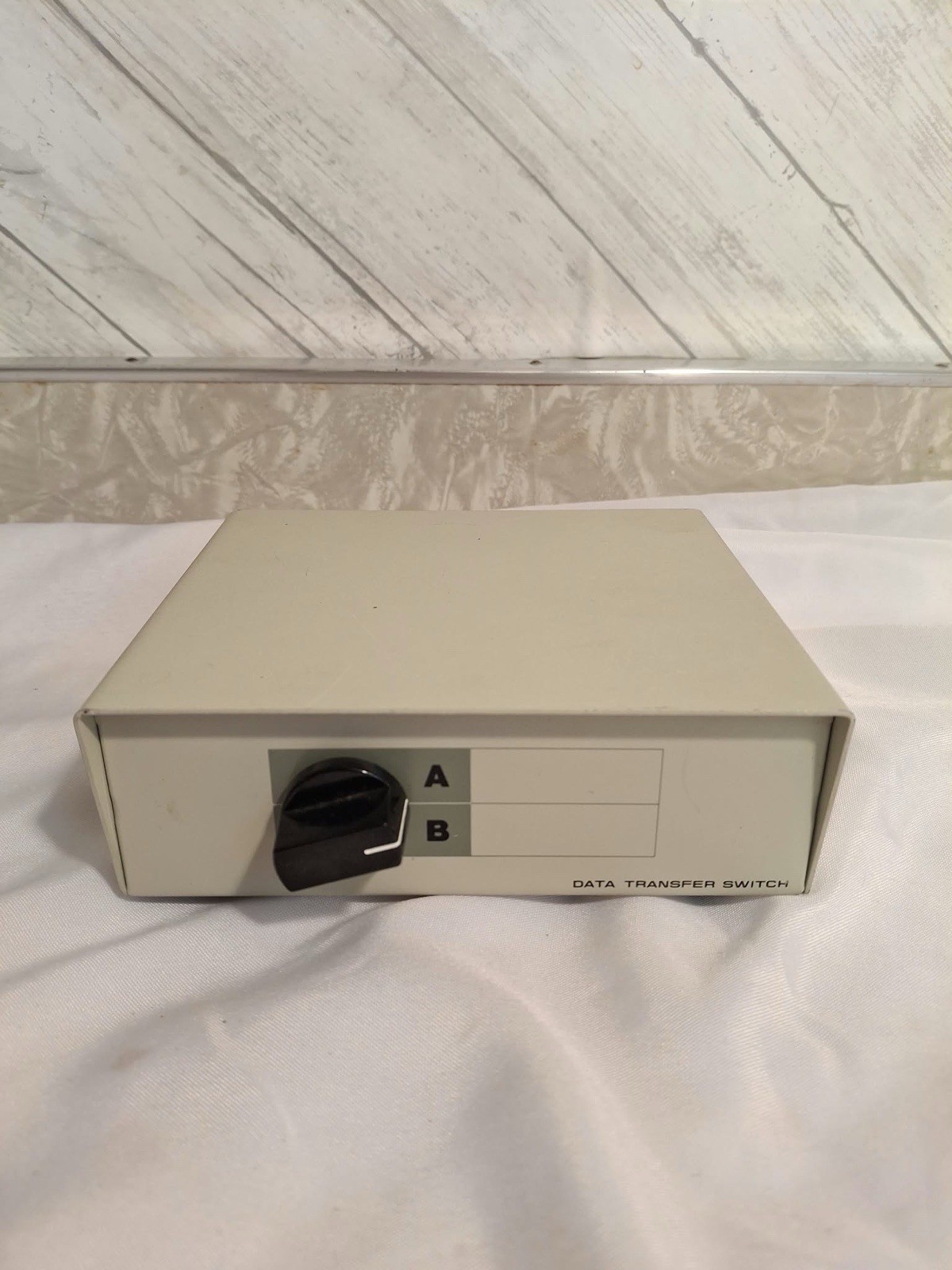 Vintage Data Transfer Switch A/B Manual DB25 Parallel Serial Printer Switch Box