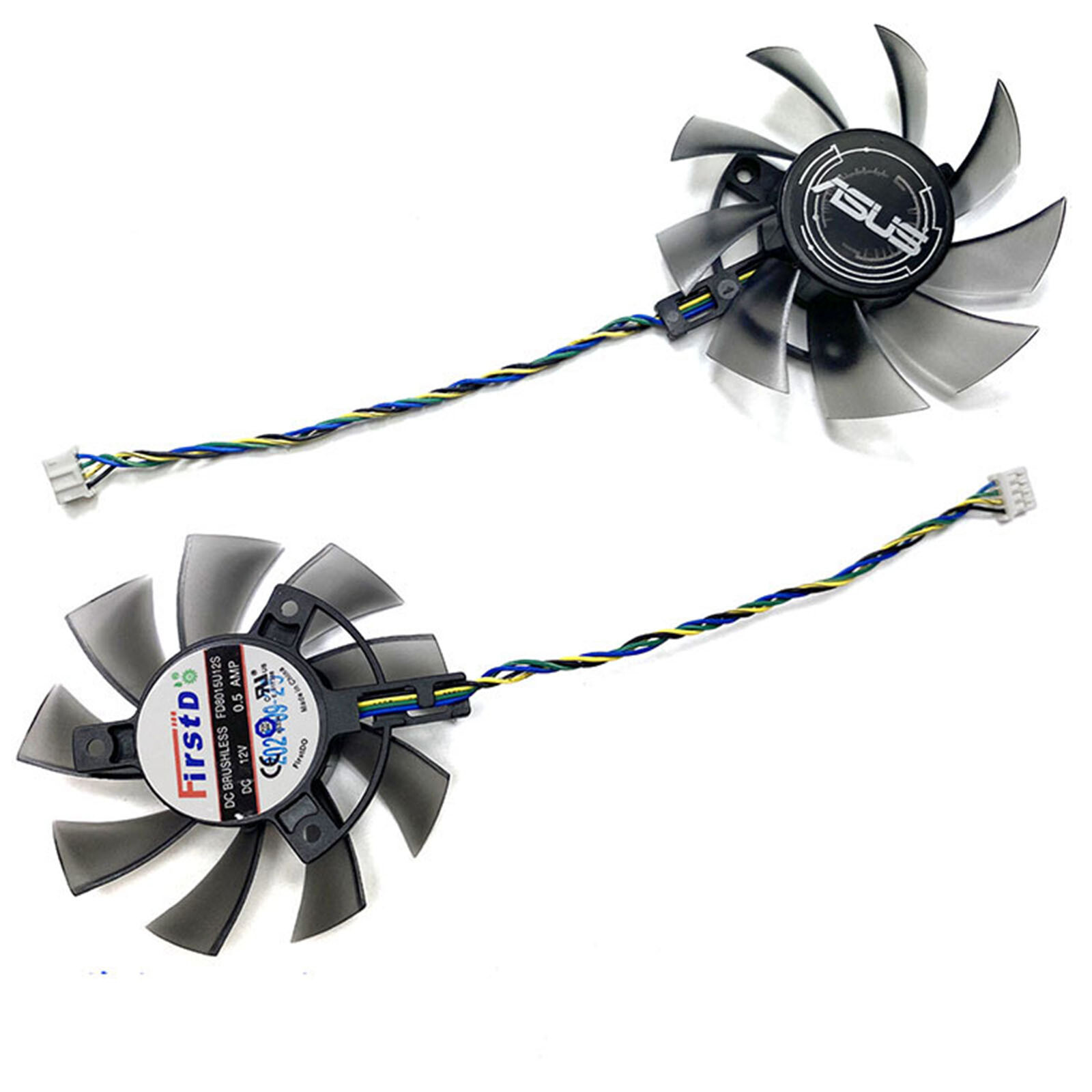 1 Set Cooling Fan Repair Accessory for ASUS GTX1650 1660ti DUAL Graphics Card