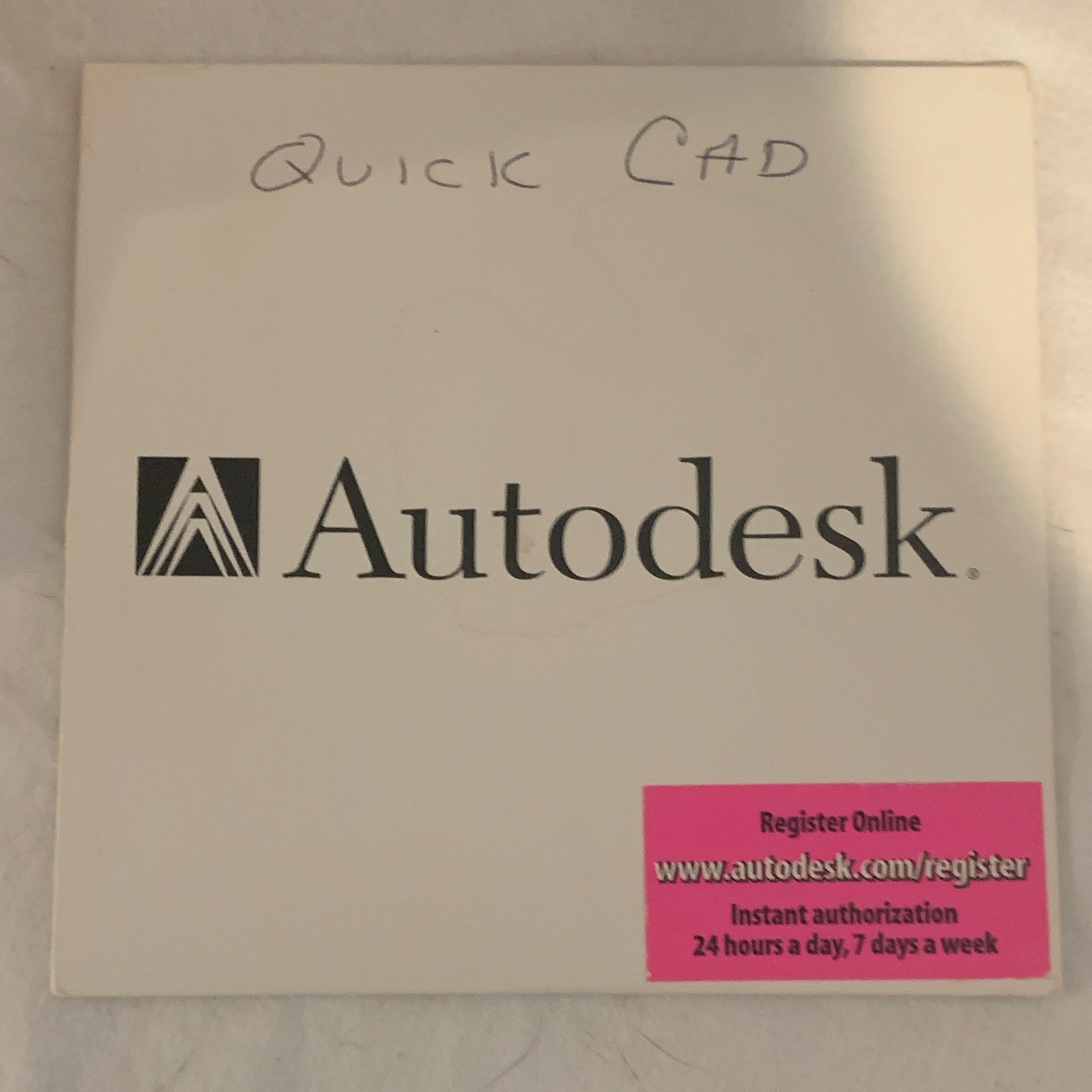 Autodesk QuickCAD Millennium Edition Release 7 CAD/CAM CD English Win 95/98/NT