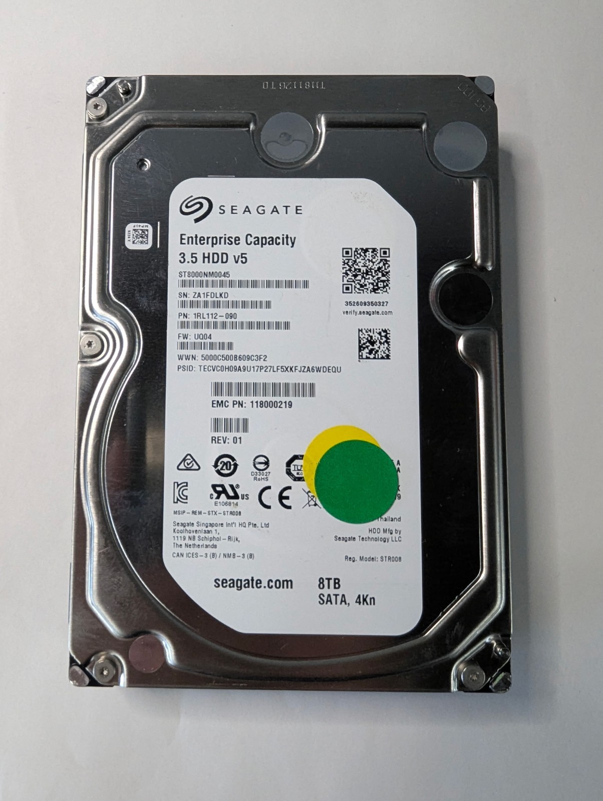 Seagate Enterprise Capacity 8TB 3.5" SATA 7200RPM Hard Drive HDD ST8000NM0045