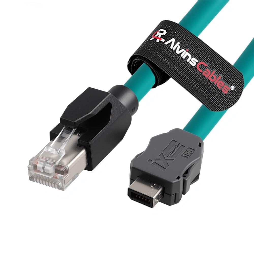 1m Ethernet Cable IX30G-A-10S-CV(7.0) AKey RJ45 forPLC Machine Vision Industrial