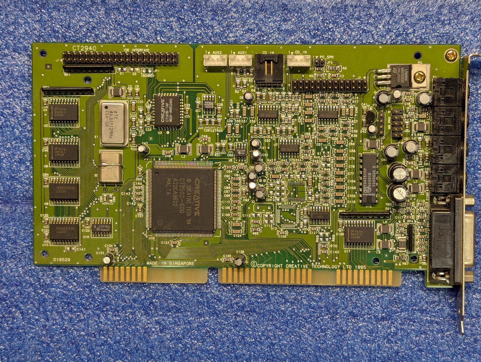 Creative Labs CT2940 Sound Blaster 16 CT2502-SDQ ISA Audio Card Vintage