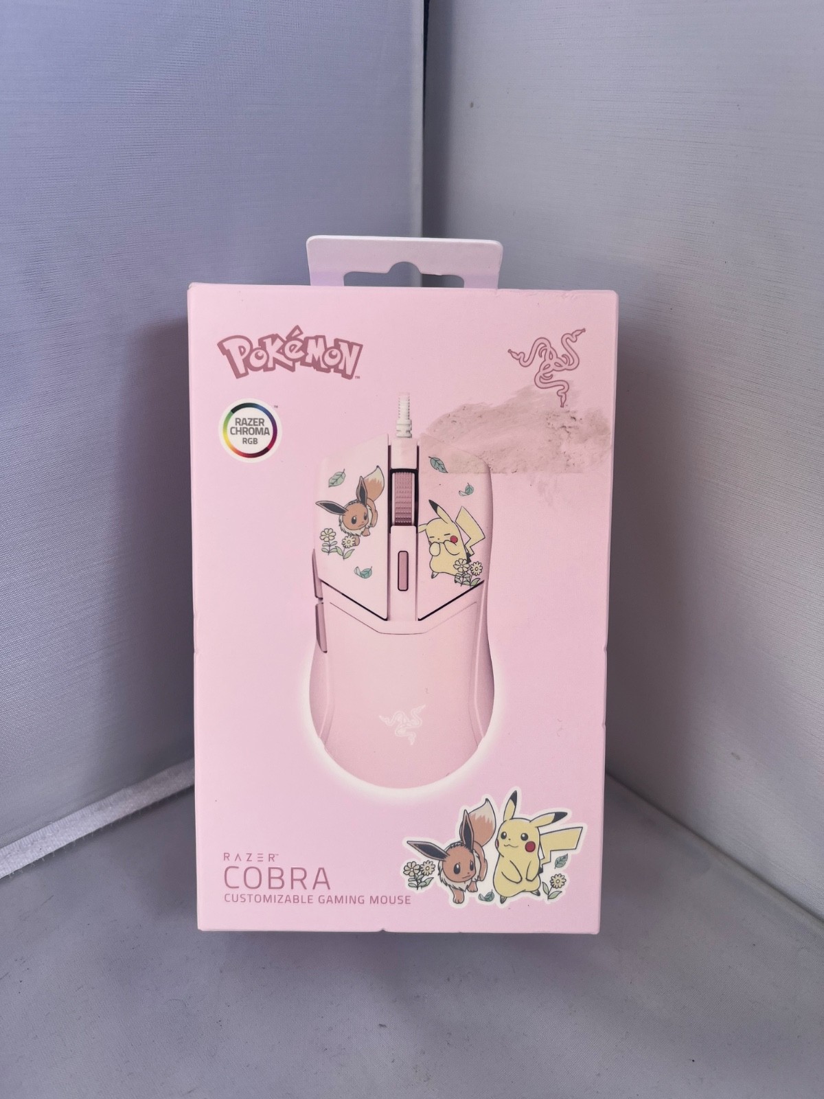 Pokemon x Razer 2026 Cobra Wired Mouse Pikachu & Eevee Edition Authentic NIB