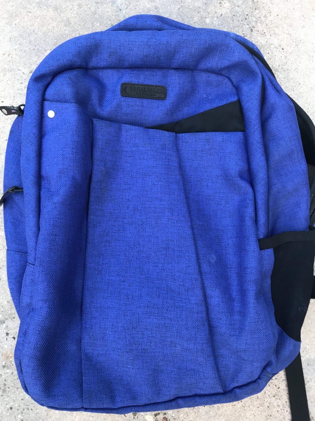 Timbuk2 San Francisco Laptop Backpack Blue & Black Purple Pink Interior 16" x 10