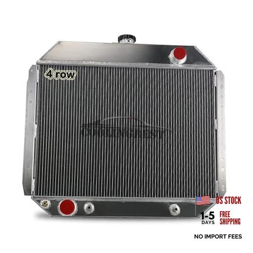 4 Row Aluminum Radiator for 1966-1979 Ford Bronco F100 F150 F250 F350 4 core