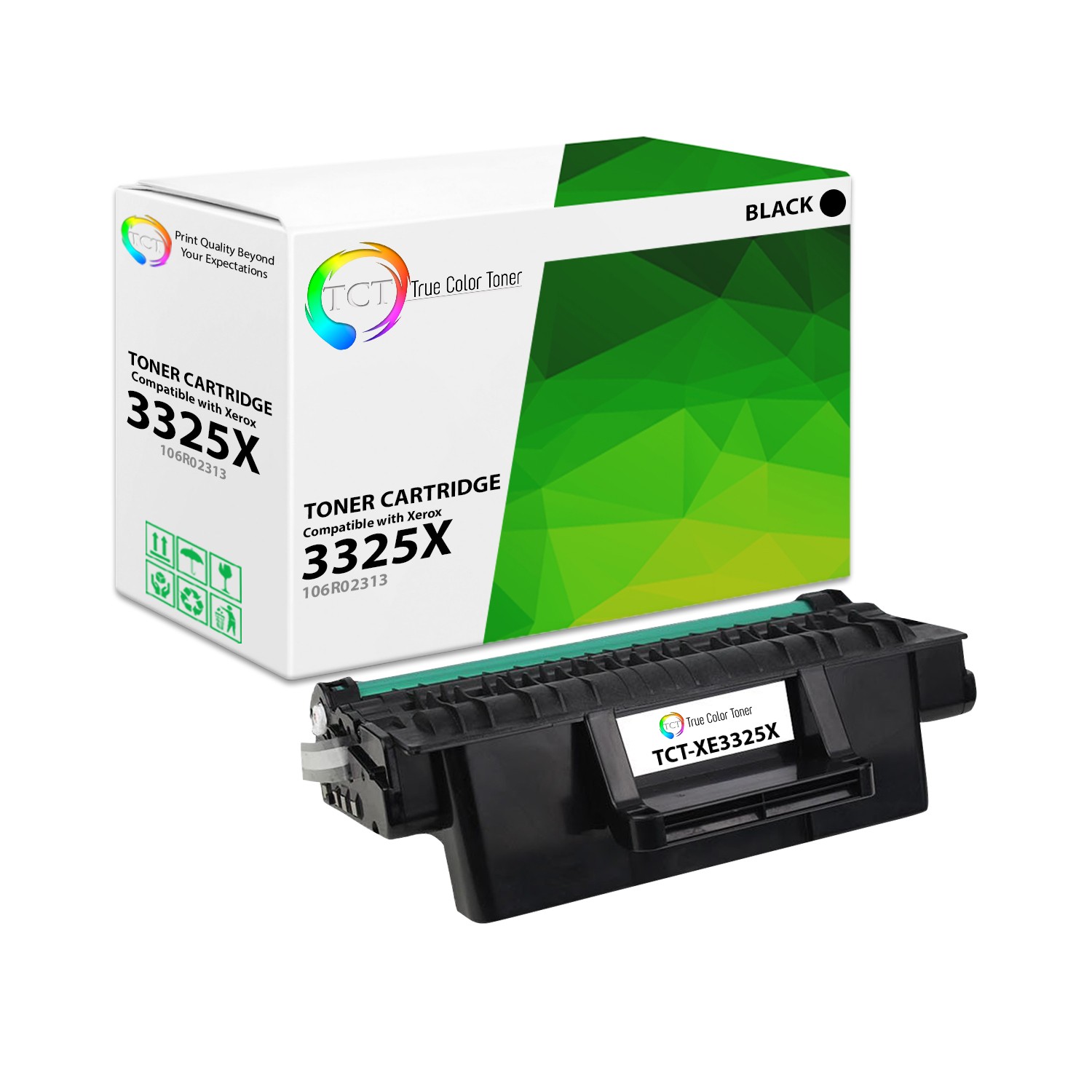 TCT Black 106R02313 High Yield Toner Cartridge For Xerox WorkCentre 3325