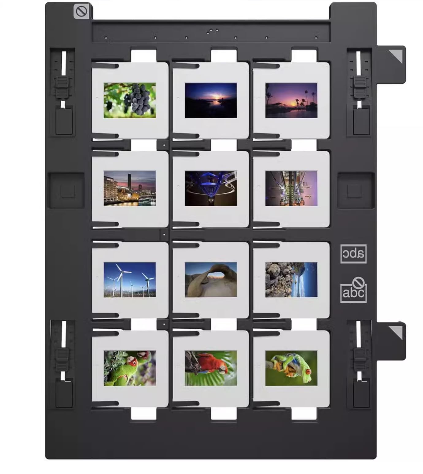 Upgraded 12 Holes 35mm Photo Negative Slide Holder for Perfection V800 V850 V700