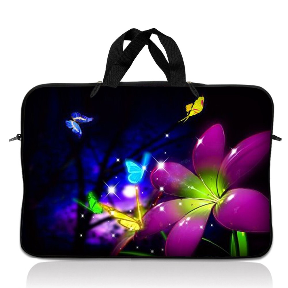 17.3” 17.4” Neoprene Laptop Notebook Sleeve Bag Case Pouch Handle 16" 17" Nature
