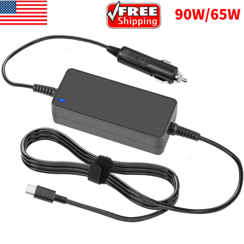 20V 15V 12V 5V USB-C Car Charger Power Supply Adapter For Laptop Phone Earphone