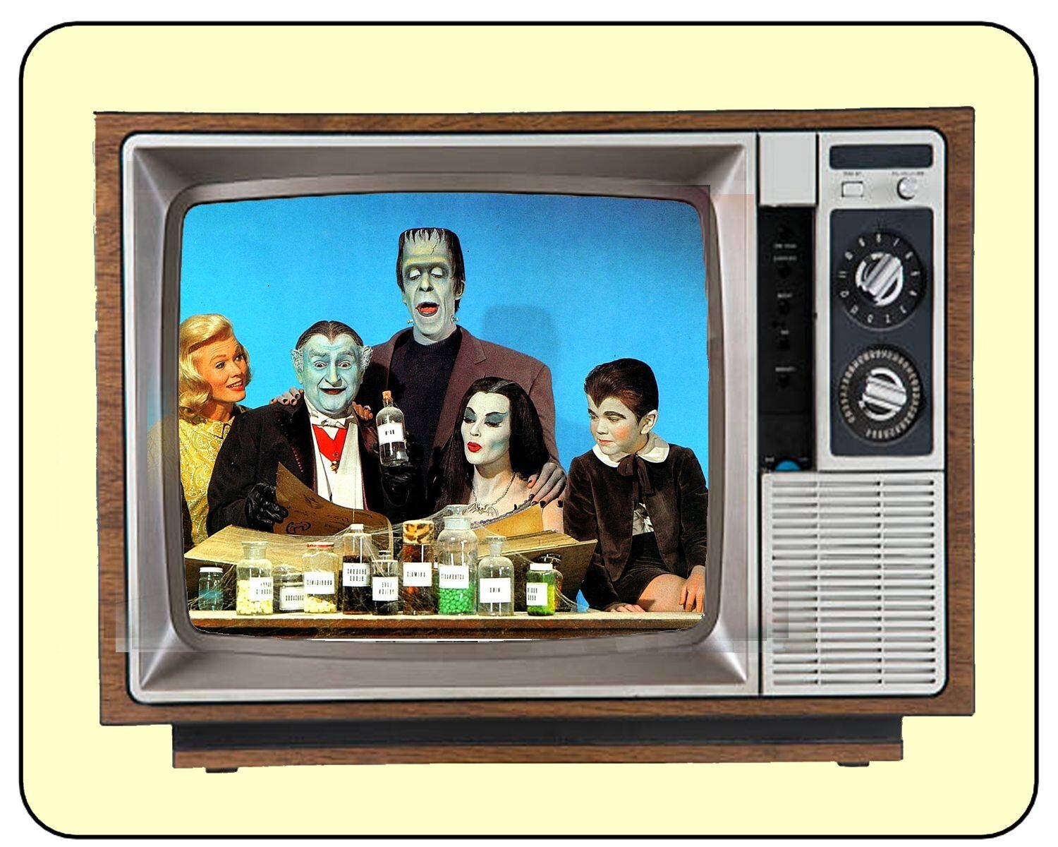 The Munsters TV  Shows Mousepad Computer Mouse Pad Accessory 7 x 9