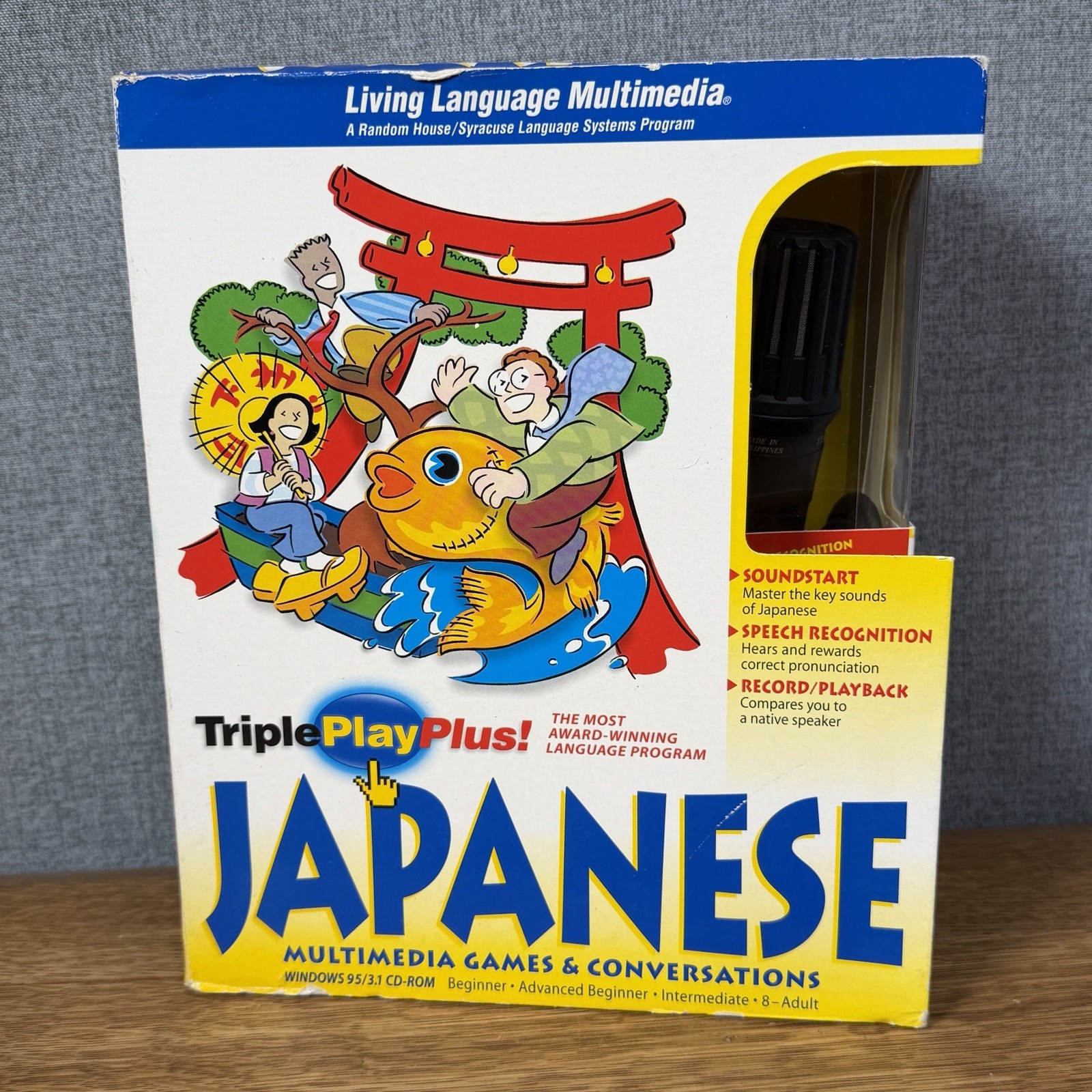 New Japanese Triple Play Plus Living Language Multimedia Windows PC Microphone