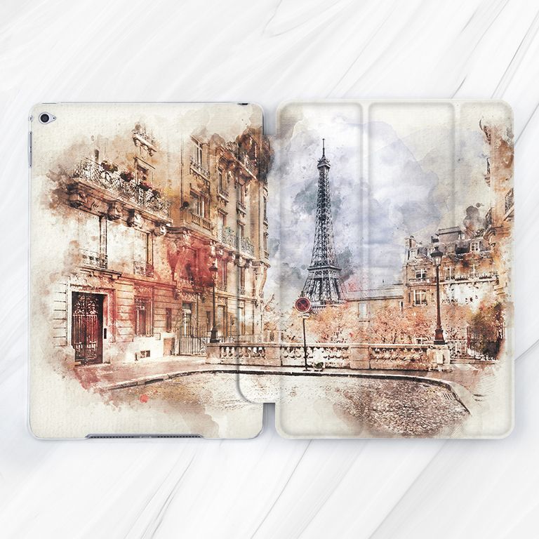 Vintage Paris Eiffel Tower Case For iPad 10.2 Air 3 4 5 Pro 9.7 11 12.9 Mini