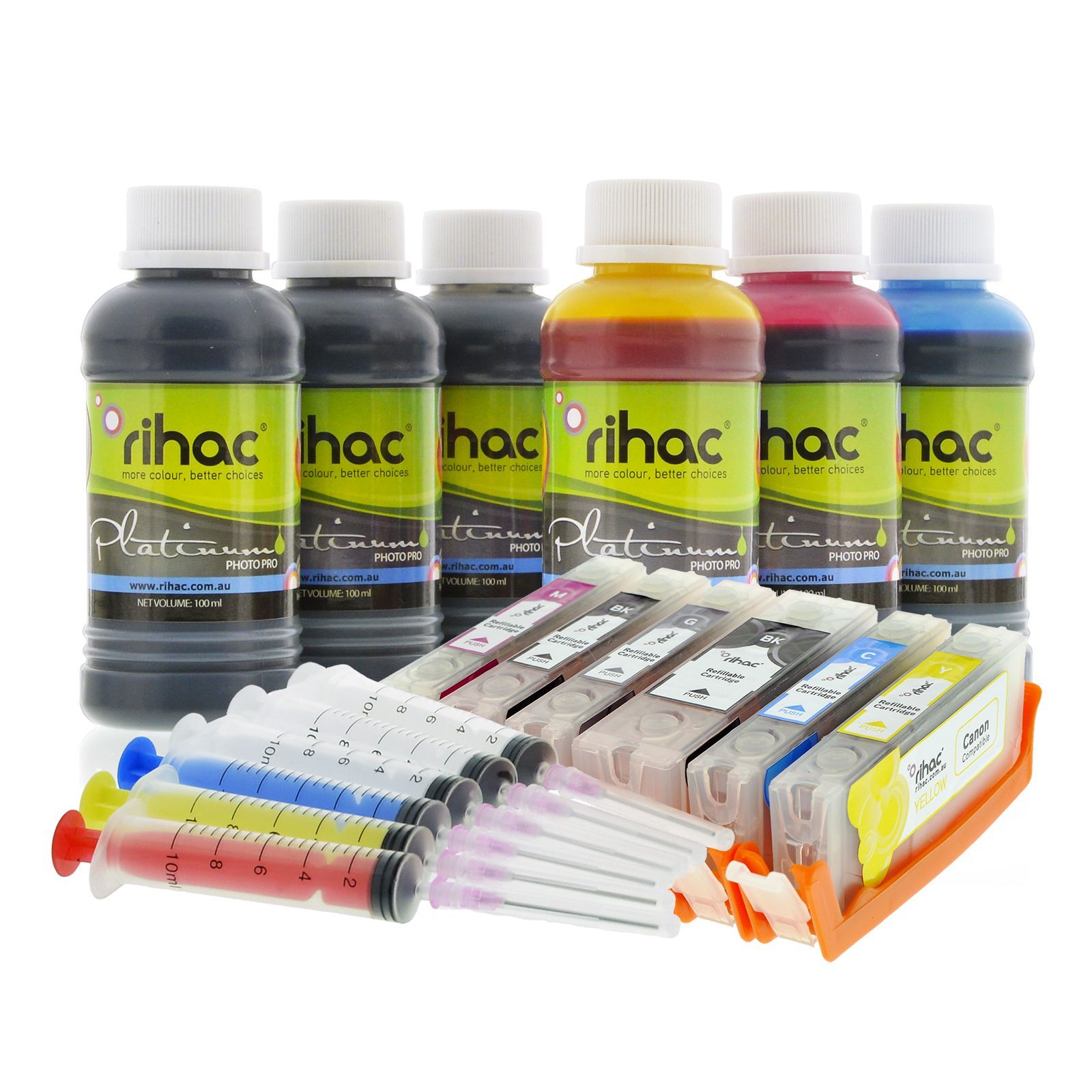 Refillable Ink Cartridges compatible with Canon MG7766 MG7765 MG7760 670 671
