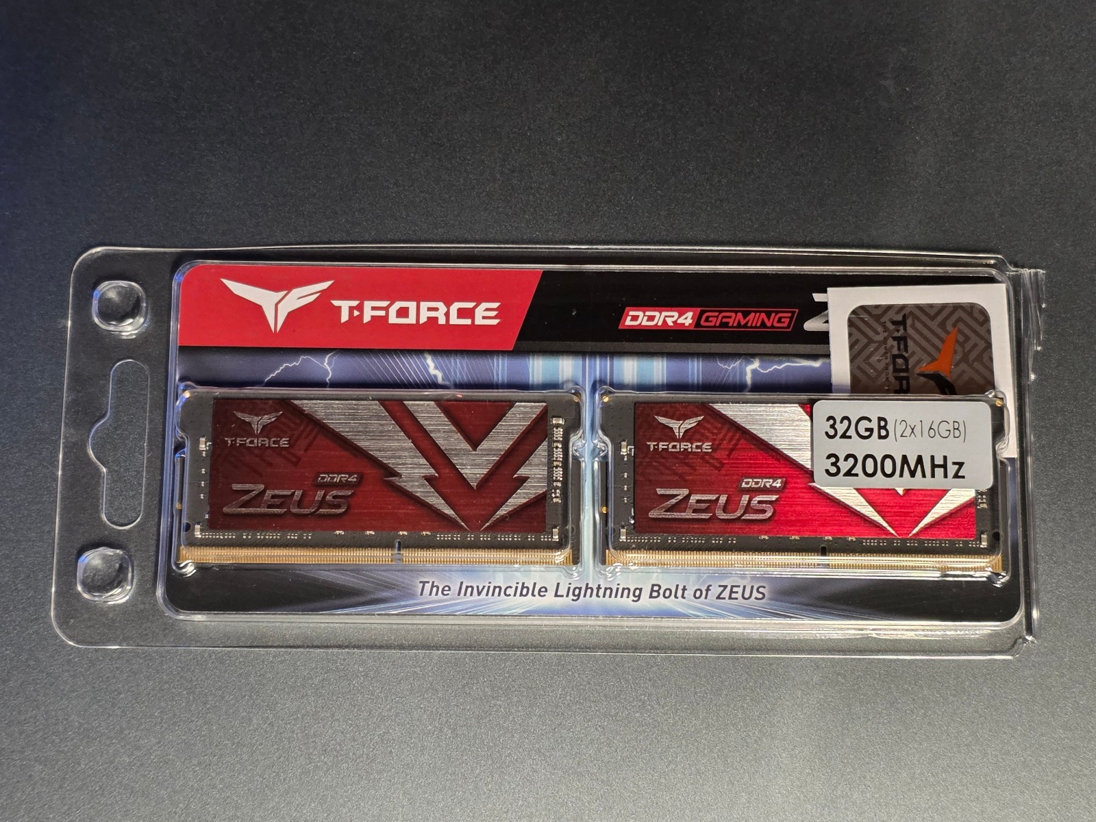 TEAMGROUP T-Force DDR4 Zeus 2x16GB 3200mhz 