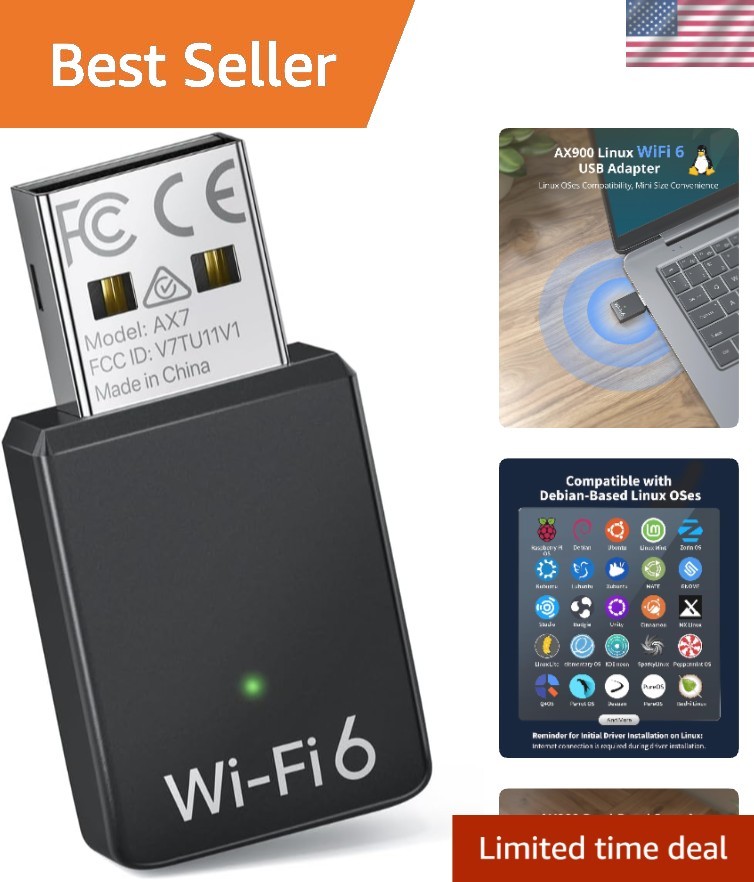 AX900 Dual Band Mini USB WiFi Adapter - Reliable Performance for Linux Users