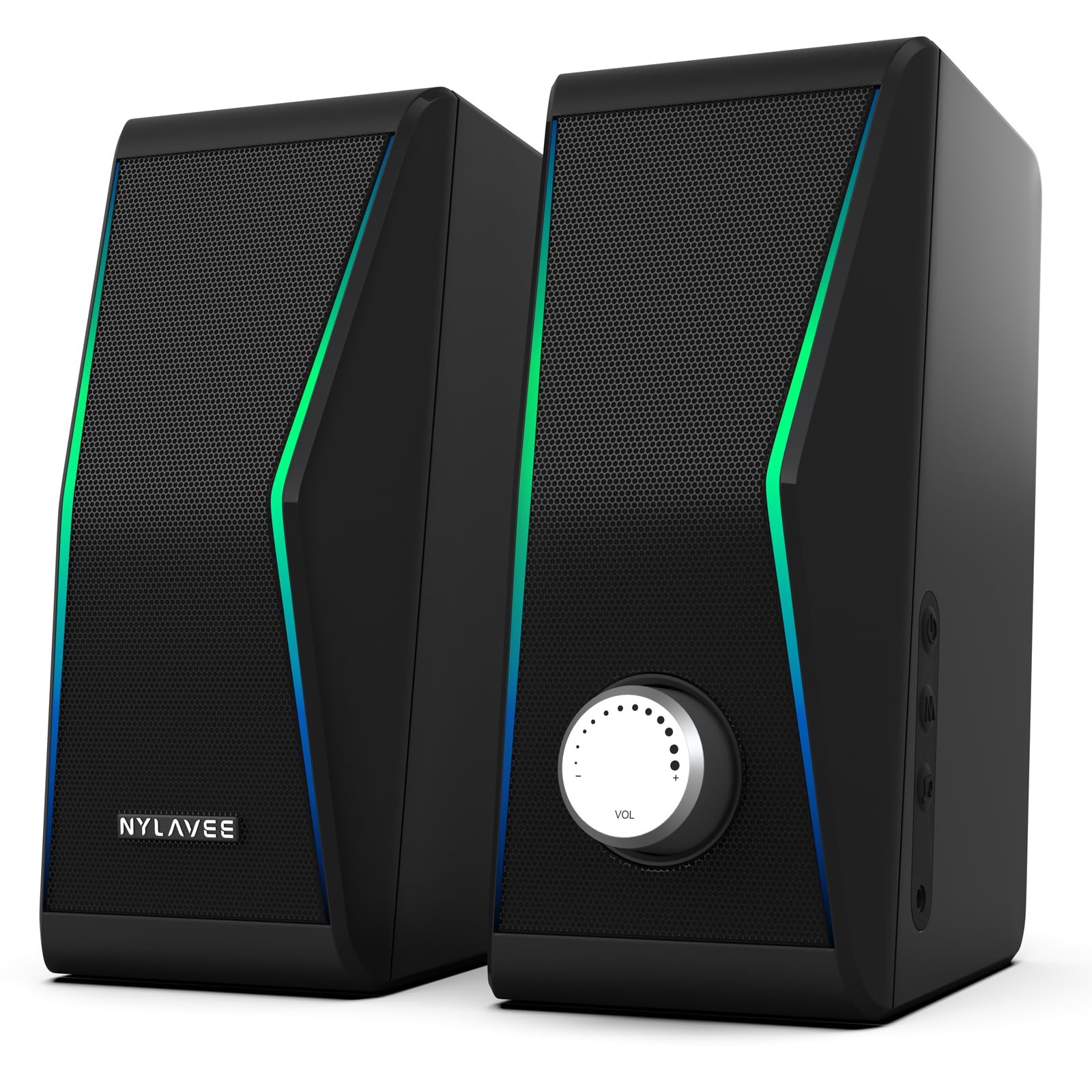 Nylavee Computer Speakers Bluetooth Hi-Fi Stereo PC 3.5mm SK600Pro