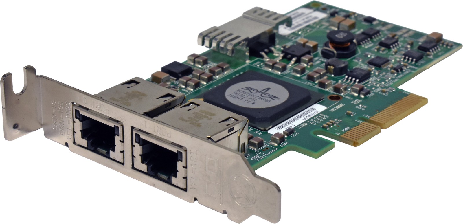 DELL BroadCom BCM5709 0U671R Dual Port RJ-45 GE NIC PCIe x4 LP