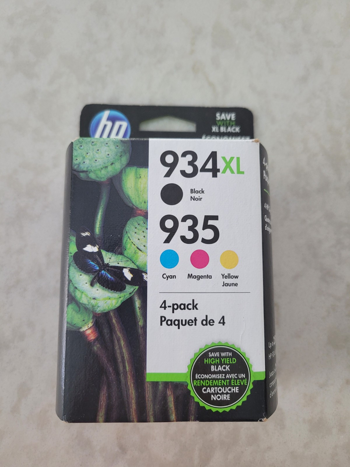 -NEW/SEALED- Four Genuine OEM HP 934XL/935 Cartridges (N9H66FN, OPTION 140)