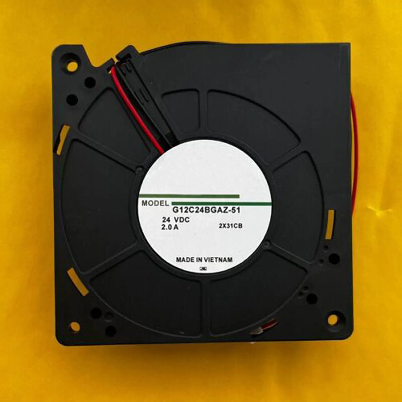 New For Nidec G12C24BGAZ-51 120*32mm DC24V 2.0A 2-Wire Turbo Cooling Fan