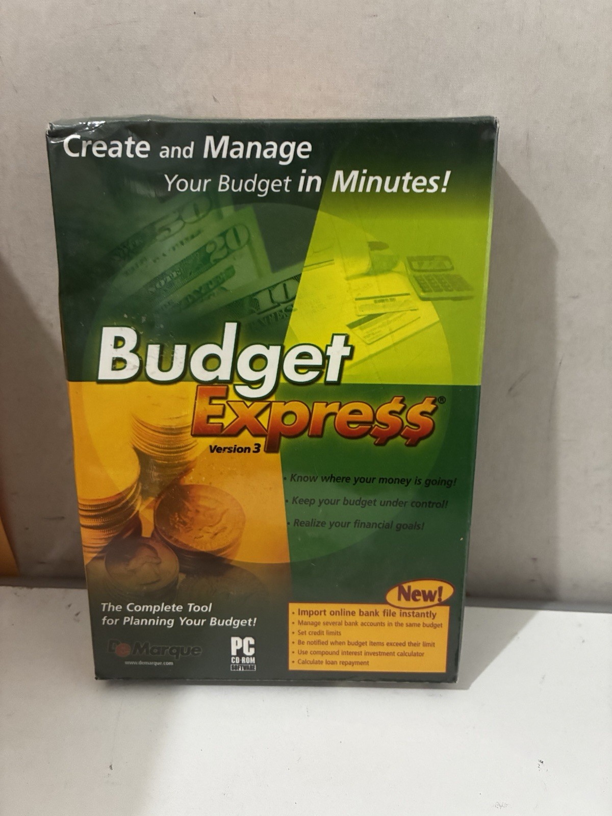Budget Express Version - CD ROM-New Sealed Vintage 2005 Very Rare