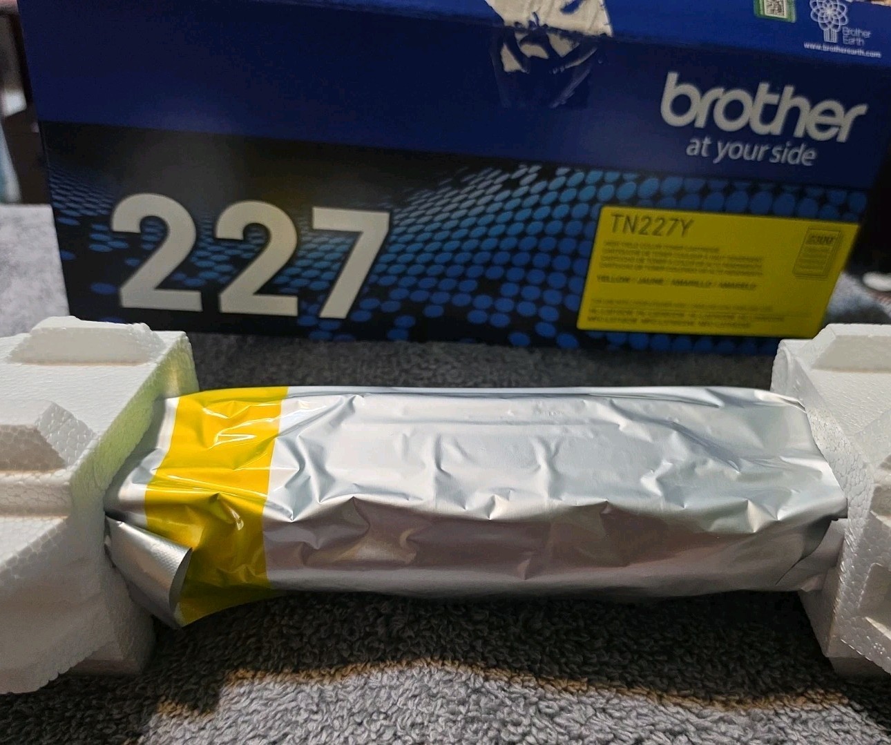 Brother TN227Y High-Yield Toner 2300 Page-Yield Yellow (Open Box)