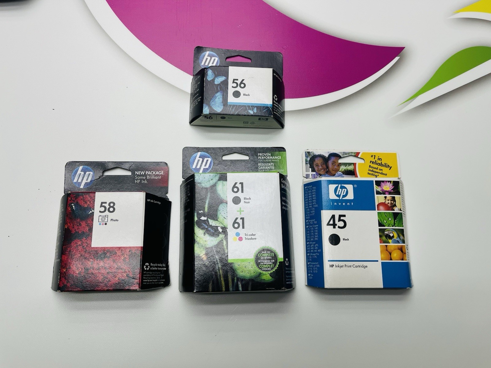 Mixed Genuine HP Expired Ink Cartridges Sealed - New