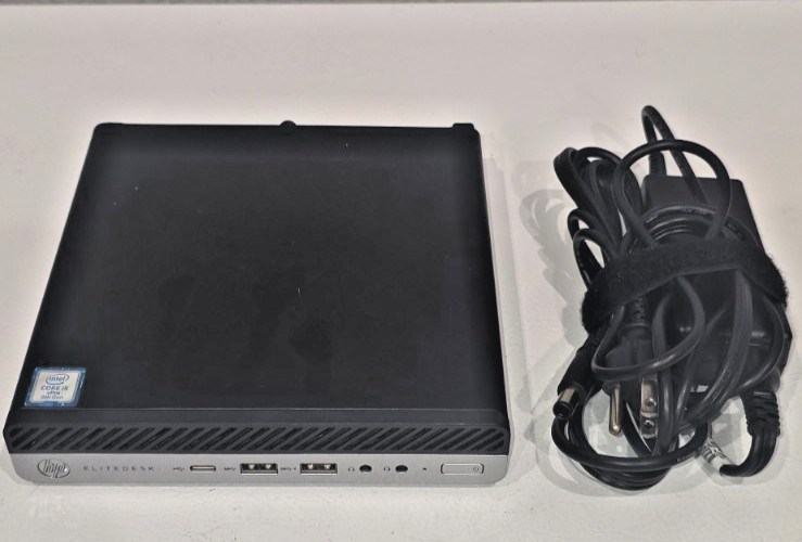 HP EliteDesk 800 G5 Mini 35W i5-9500T 8GB RAM WiFi AC Adapter No SSD/OS