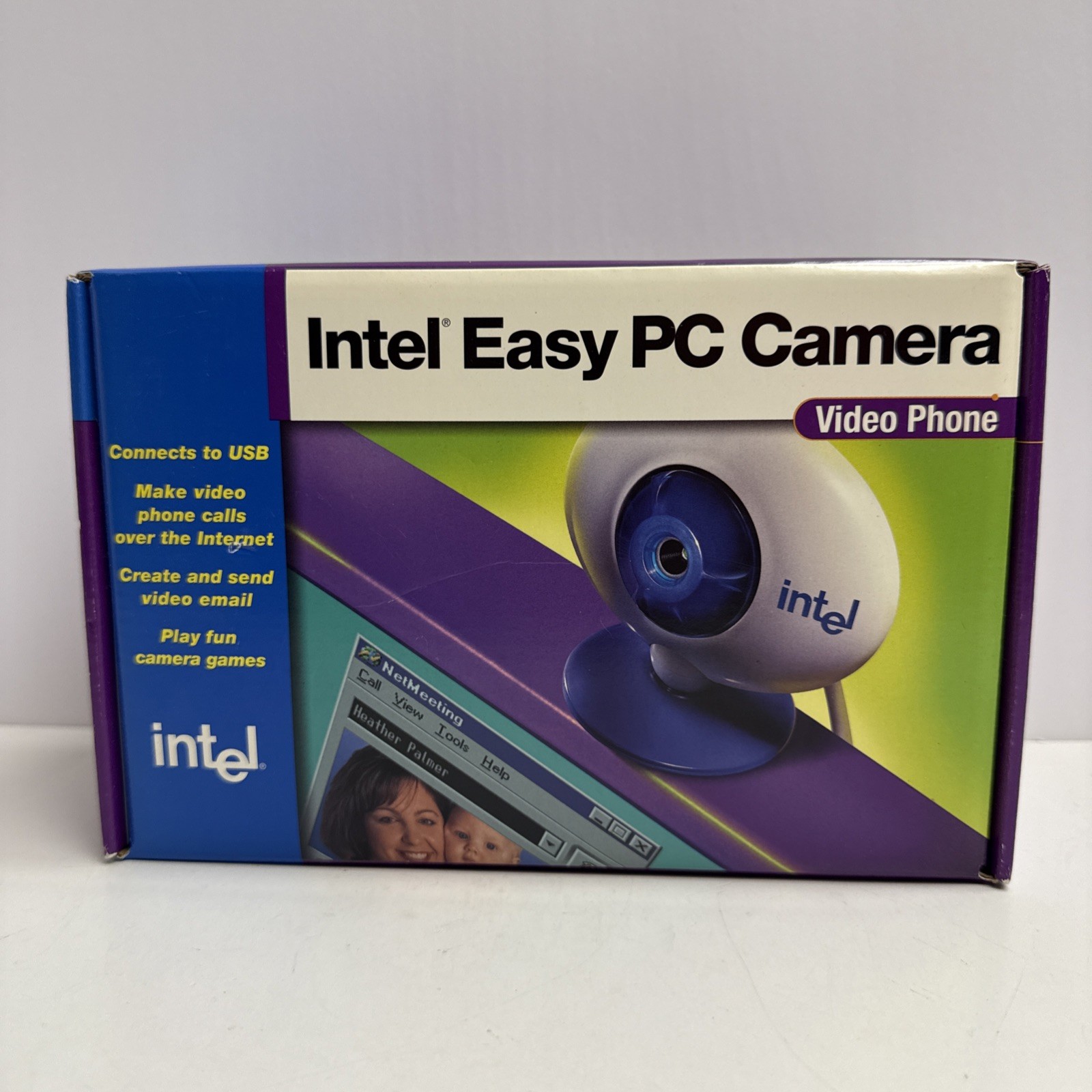 Vintage Intel Easy PC Camera Video Phone USB Webcam New Sealed Computer Y2K