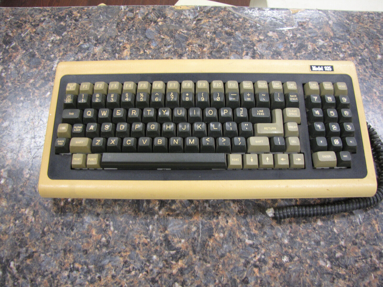 Rare Vintage TeleVideo Model 925 Computer terminal Keyboard