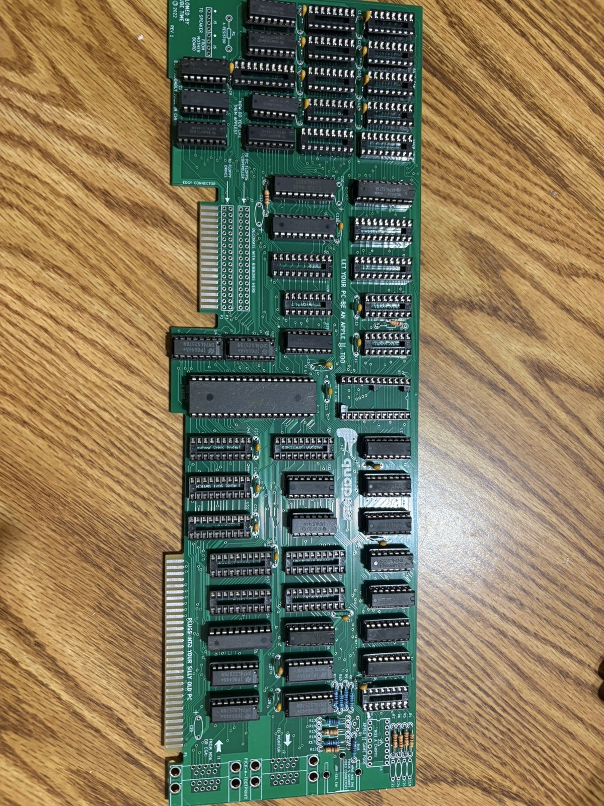 Vintage Quapple Board - Apple II+ Clone Card for IBM PC/XT - Untested / As-is