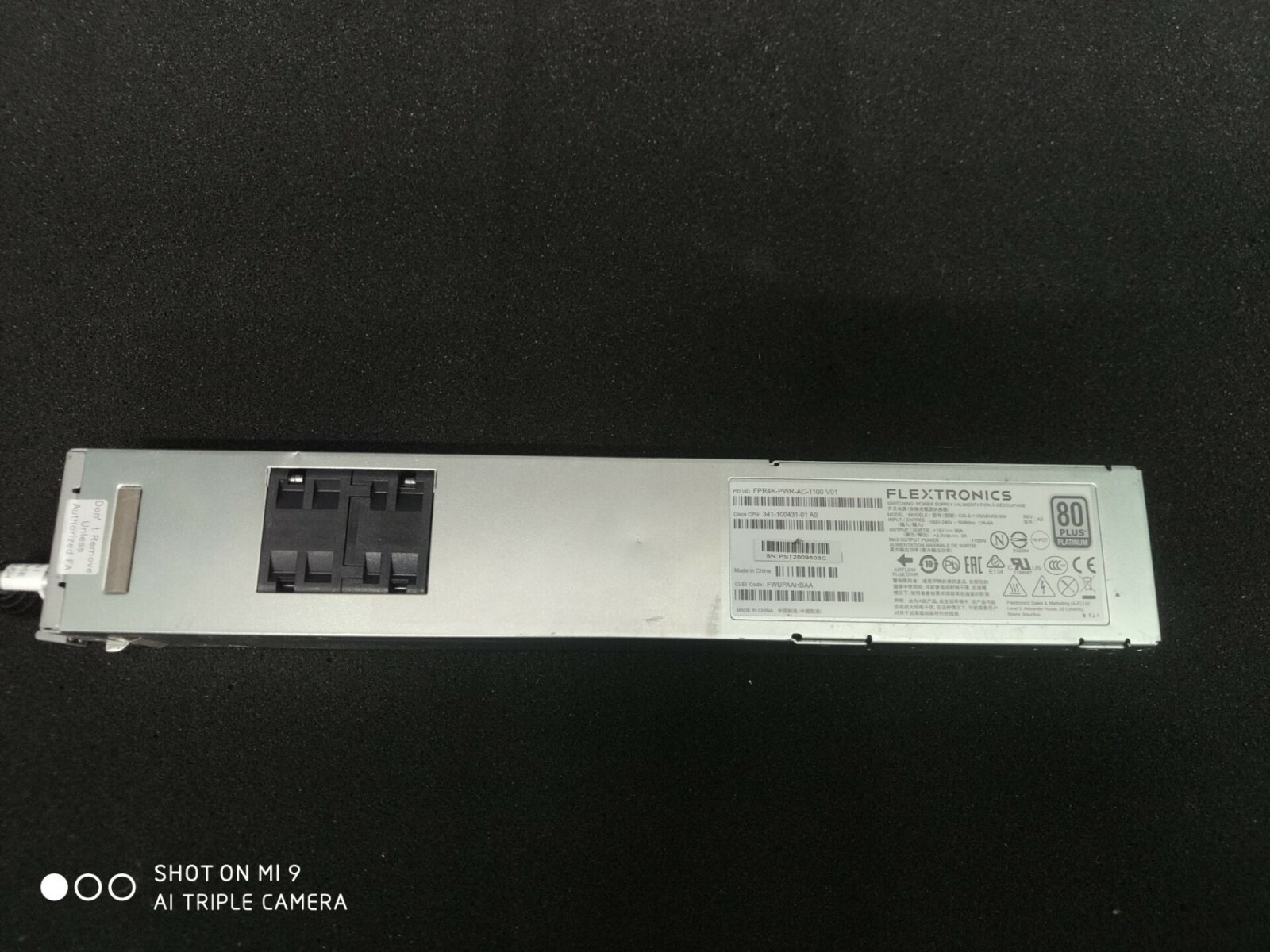 Cisco FPR4K-PWR-AC-1100 AC power supply 1100W for Firepower 4100 Tested