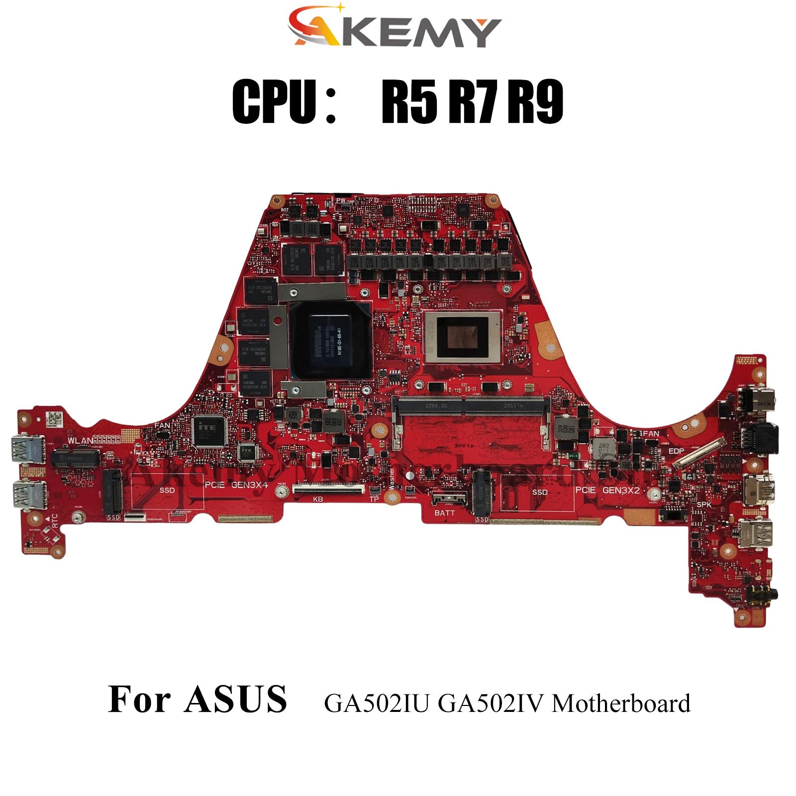 GA502IU Laptop Motherboard For ASUS GA502IV GA502I Mainboard W/ R5 R7 R9 CPU