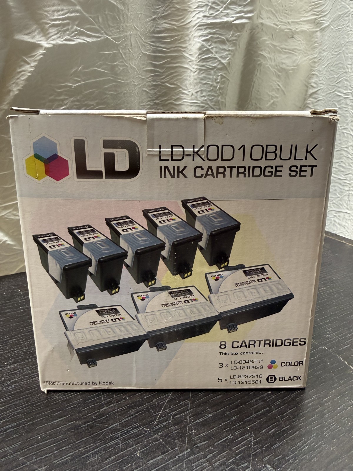 LD Ink Cartridges 8-Pack for Kodak 10 Series ESP 3 5 7 9 Hero 7.1 9.1 10C 10B