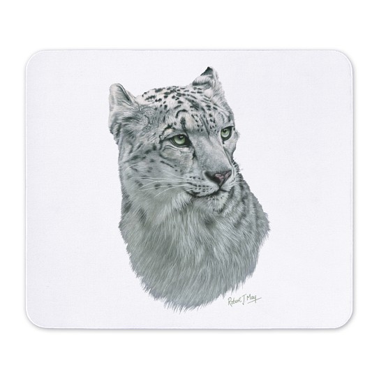 CafePress Snow Leopard Non-slip Rubber Mousepad, Gaming Mouse Pad (1249879487)