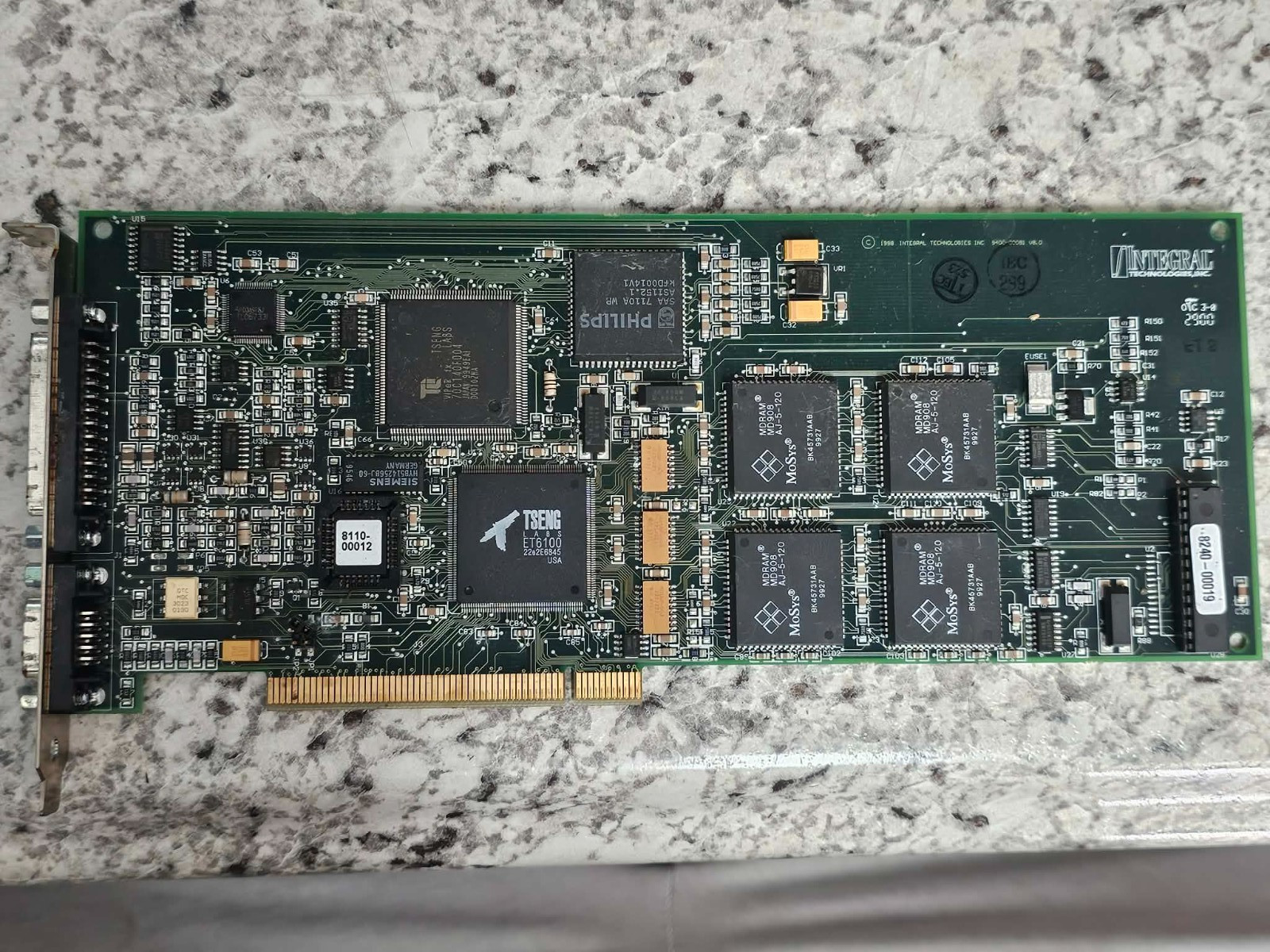 Vintage Integral PCI Tseng ET6000 4MB MDRAM Flashpoint 128 6000 Retro Gaming