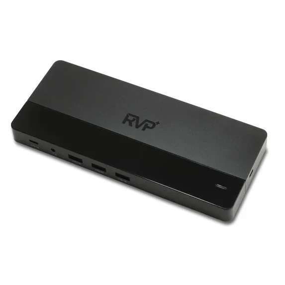 RVP+ Dual Display USB-C Hub Dock - Dual 4K DisplayPort, 2x USB 2.0, Gig Ethernet