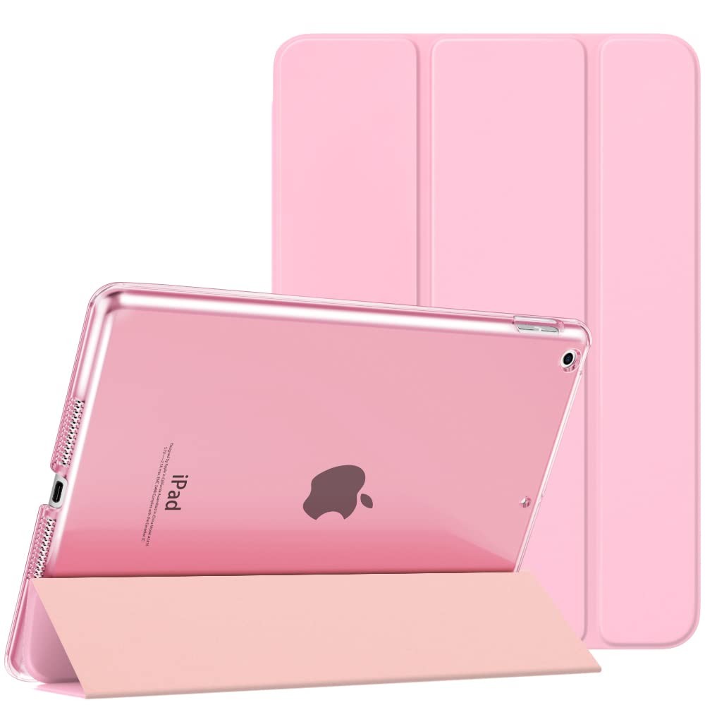 Moko Smart Case for iPad 9th/ 8th/ 7th Gen 10.2 Inch, 3-Flowers Pink