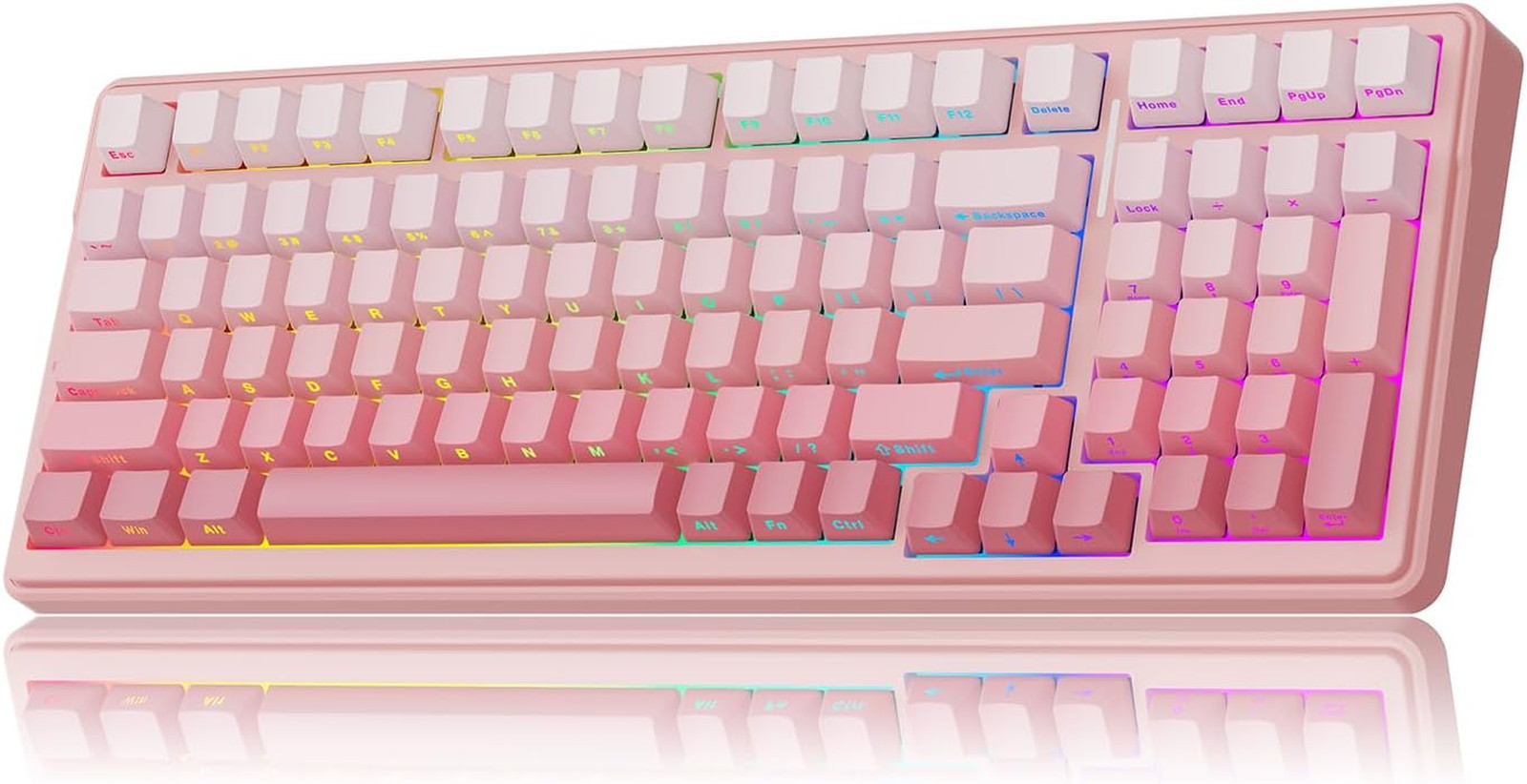Wireless Gaming Keyboard F99 96 Percent Layout with 8000mAh Battery, Hot Swap
