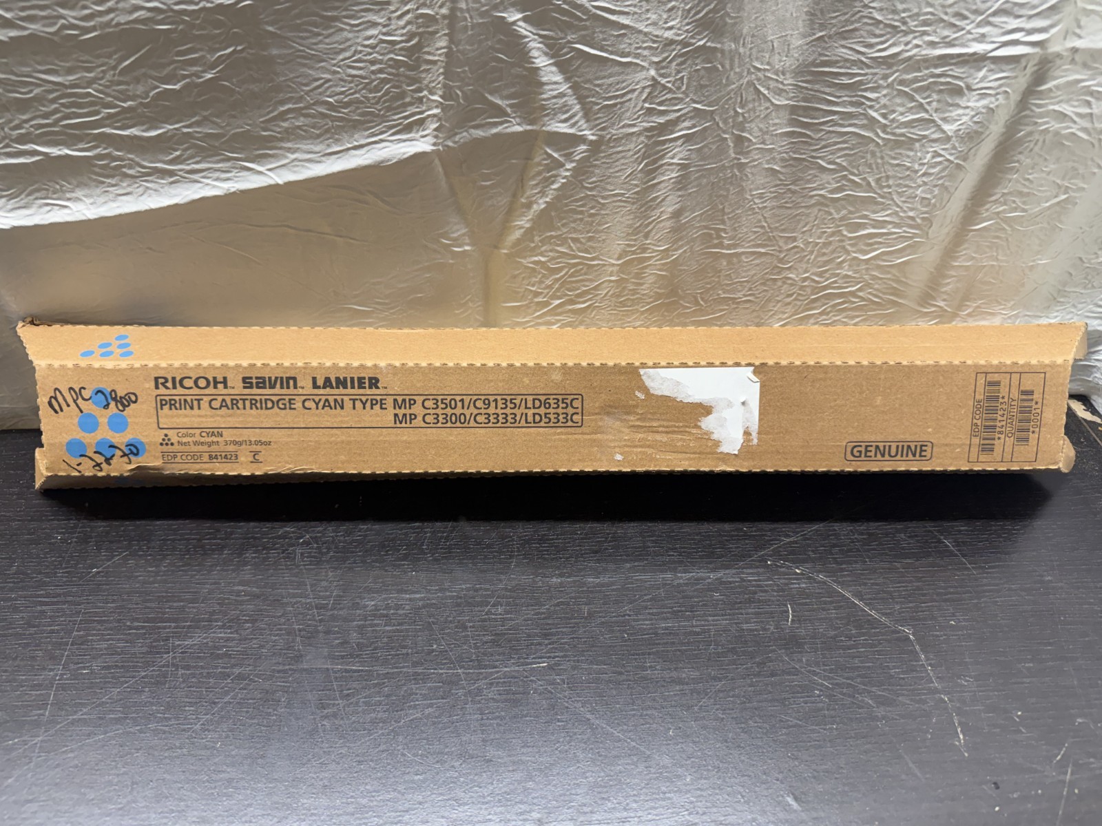 OEM Ricoh Cyan Toner Cartridge 841423 MP C3501 C3300 Savin C9135 Lanier LD635C