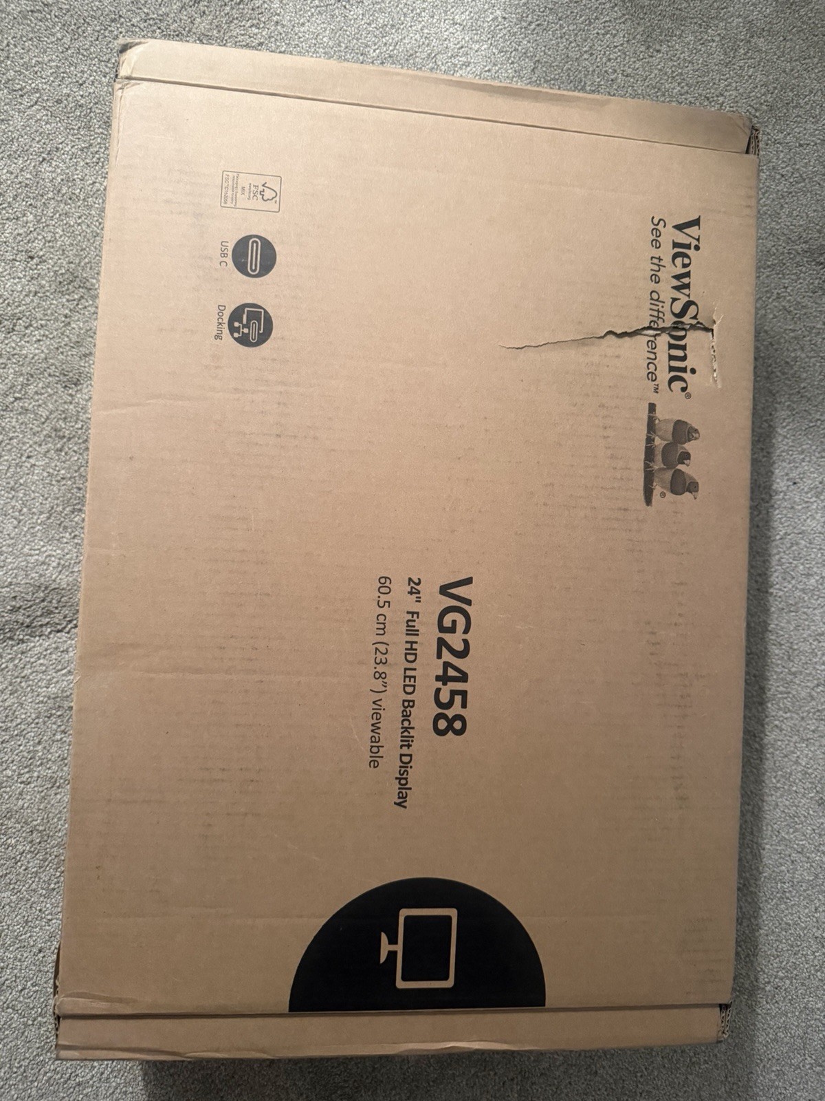 Viewsonic VG2458 Monitor 24”