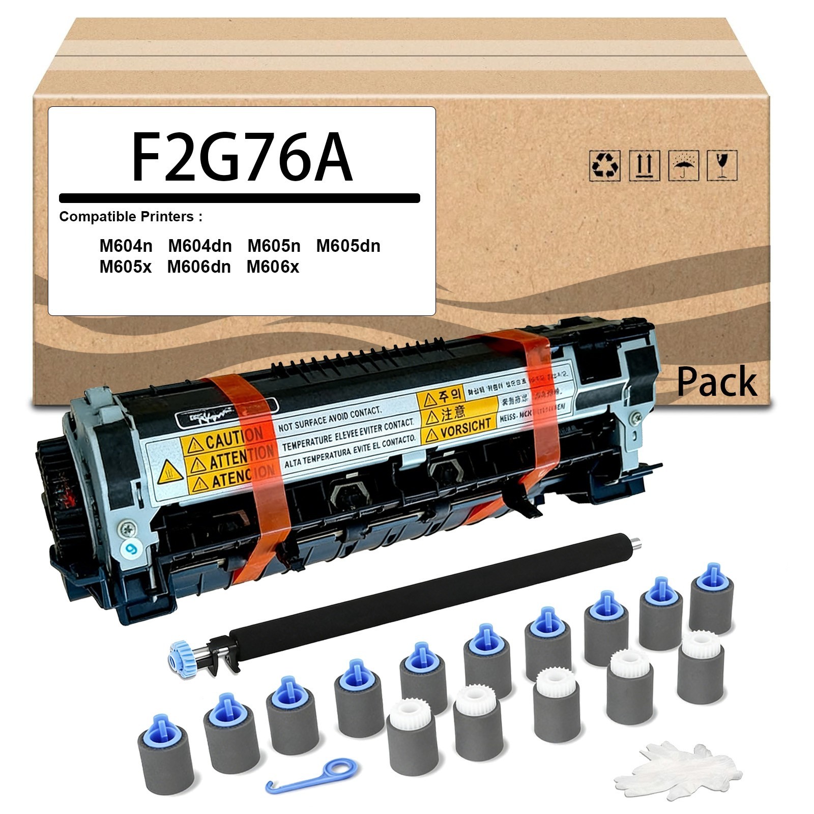 1 Pack F2G76A Fuser Maintenance Kit Compatible with HP M604n M604dn M605n M606x