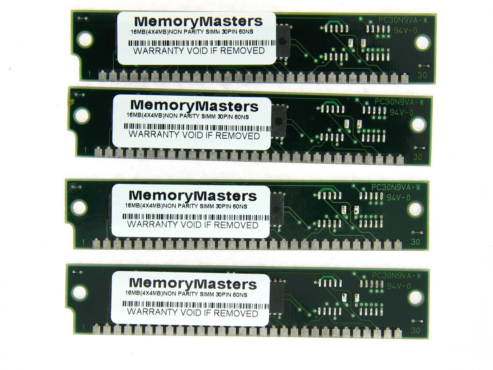 16MB 4x4MB 30pin SIMM RAM MEMORY non parity 4x8 30-pin Apple Mac PC SE/30 USED