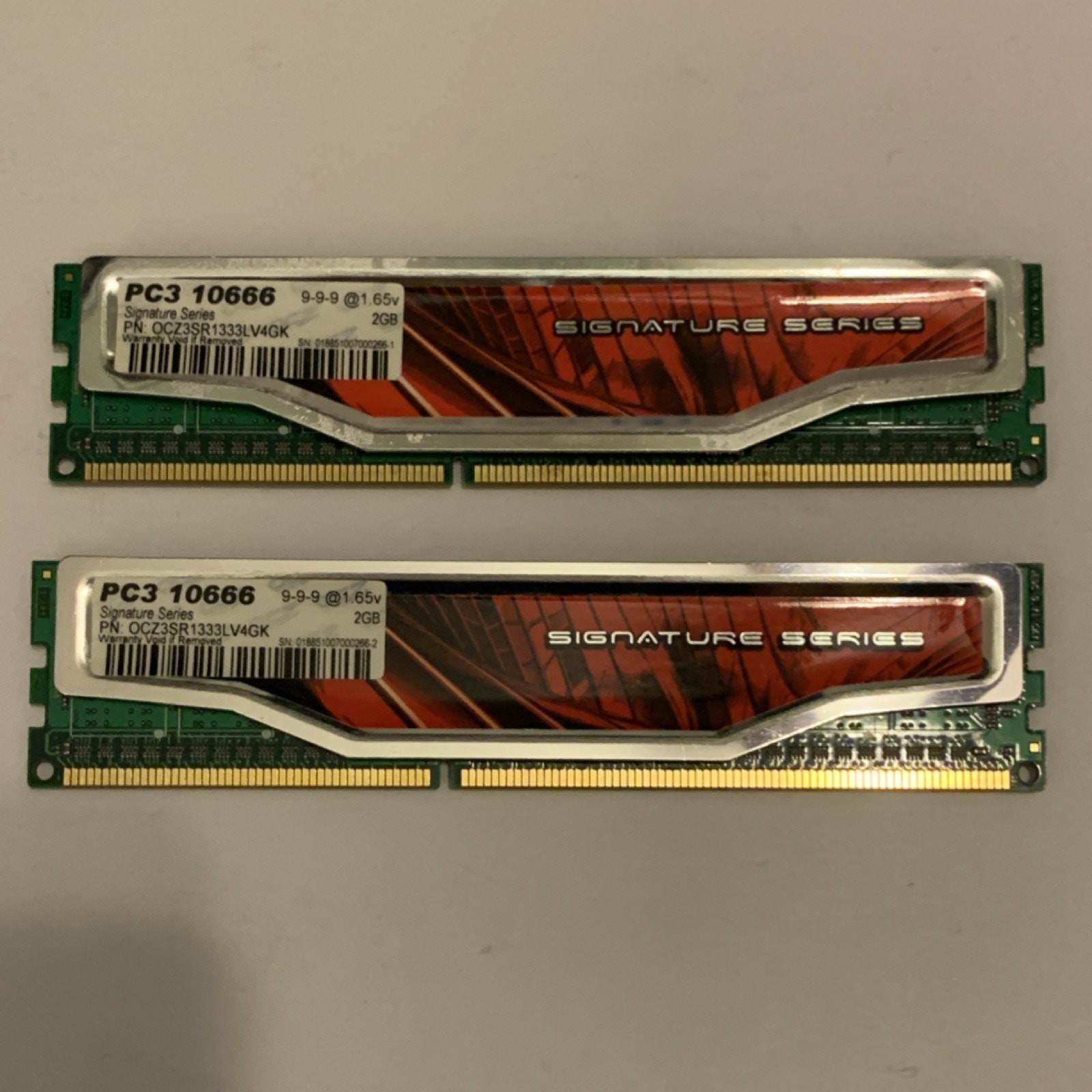 OCZ Signature Series DDR3 DIMM 4GB (2x2GB) PC3-10666 RAM OCZ3SR1333LV4GK