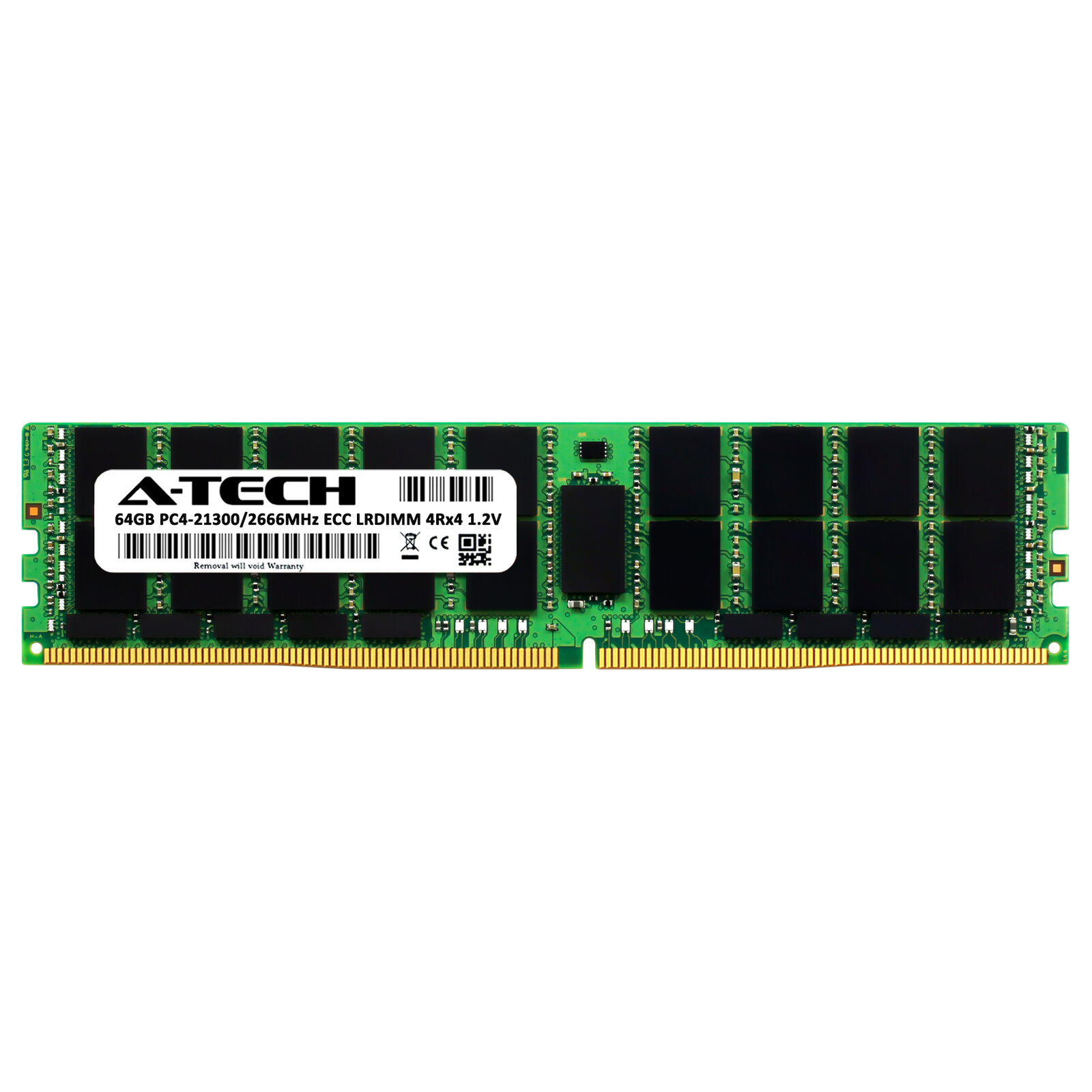 A-Tech 64GB DDR4 2666 MHz PC4-21300 ECC LRDIMM for Intel S2600CWTR Memory RAM