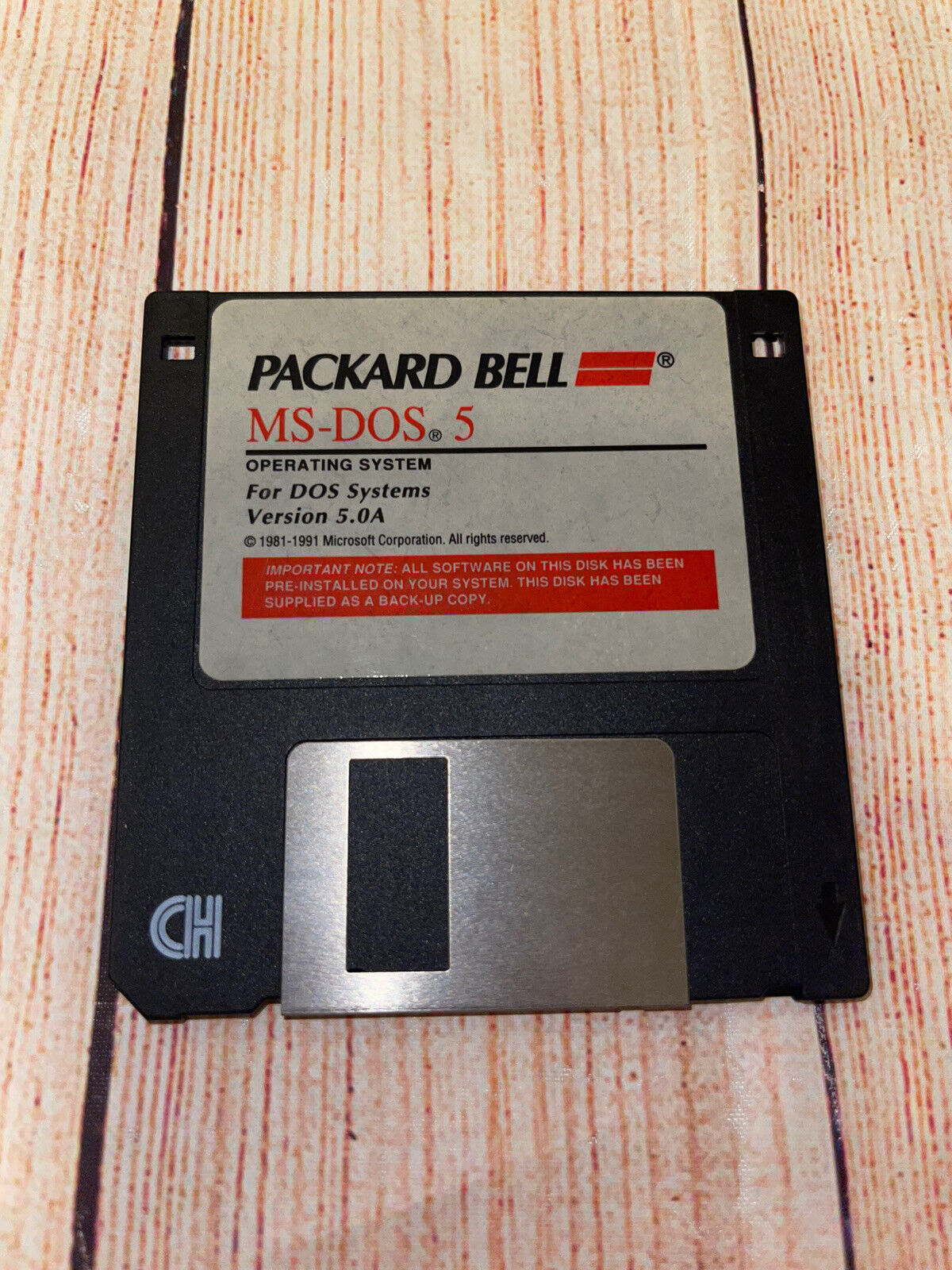 MS Dos 5 Operating System Packard Bell  Floppy Disc