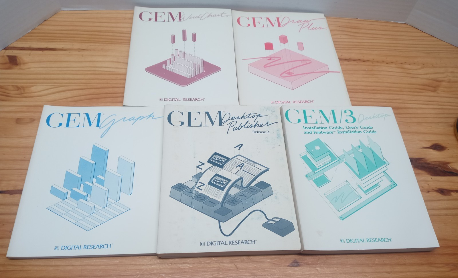 Vintage Digital Research GEM Software Manuals 1986-1987